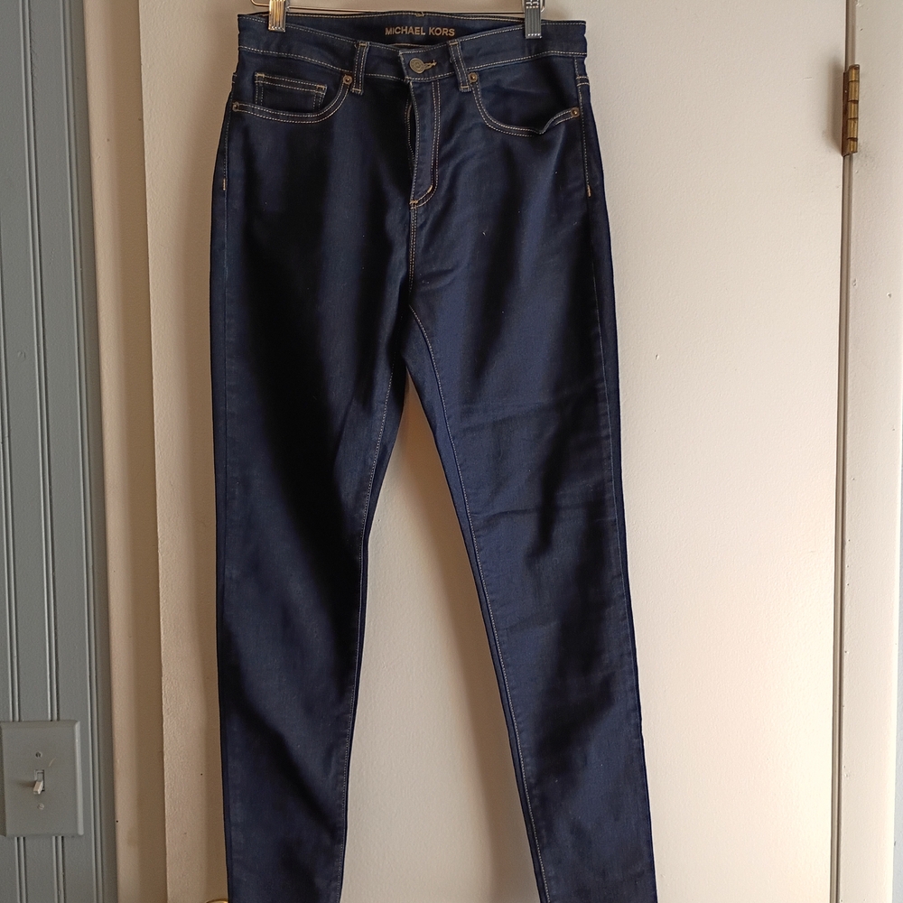 Michael Kors Women's Dark Blue Skinny Jeans